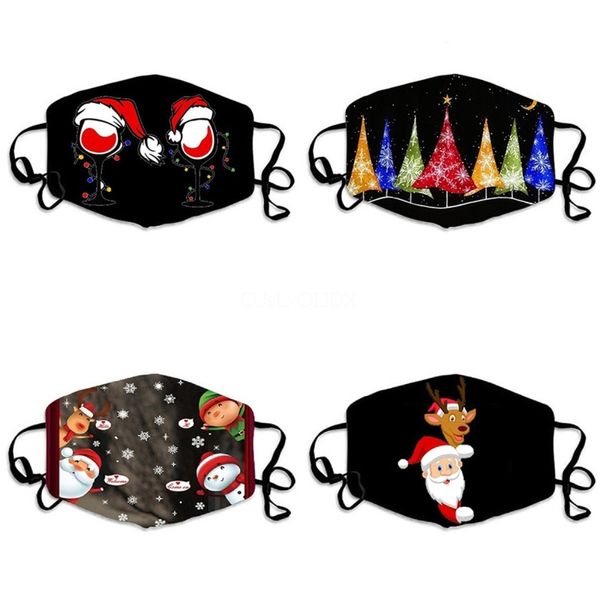 infant mascherine danimal printed elastic ear cord anti splatte dust and sand mouth masks minidurable#996, Black
